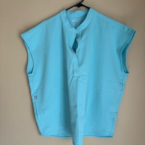 Figs Rafaela Oversized Scrub Top Seaglass XXL